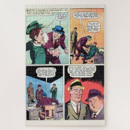 Vintage Gangster-Comicen Mob Boss schlägt bis Henc Puzzle