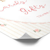 Vintage-Gans-Babyshower-Karten & Geschenke Schild (Ecke)