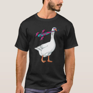 Vintage-Gans mit Sonnenbrille Ente Huhn Retro T-Shirt