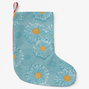 Vintage Gänse: Blumenmuster der Kontur. Kleiner Weihnachtsstrumpf