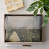 Vintage Gänse- und Goslings-Malerei Seidenpapier (Geschenk)