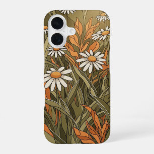 Vintage Gänseblümchen-Garten iPhone 16 Hülle