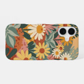 Vintage-Gänseblümchen-Garten iPhone 16 Hülle (Rückseite (Horizontal))