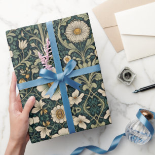 Vintage-Gänseblümchen-Gartenmuster Geschenkpapier