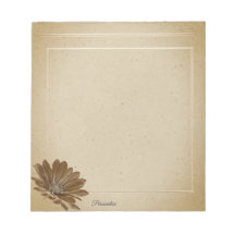 Vintage-Gänseblümchen-Wildblume altes Papier persö