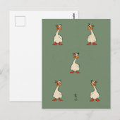 Vintage Gänsepostkarte Postkarte (Vorne/Hinten)