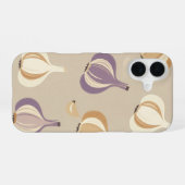 Vintage Ganzknoblauch-Muster iPhone 16 Hülle (Rückseite (Horizontal))