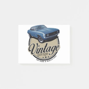 Vintage Garage Camaro Post-it Klebezettel
