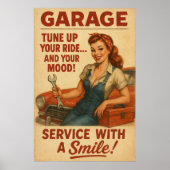 Vintage Garage Poster (Vorne)
