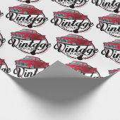 Vintage-Garagen-Lkw Geschenkpapier (Ecke)