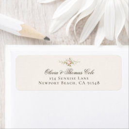 Vintage Garden Ethereal Wedding Return Address
