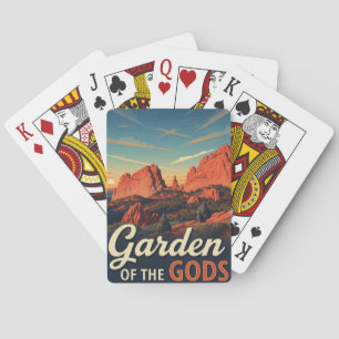 Vintage Garden of the Gods Colorado Reise Spielkarten