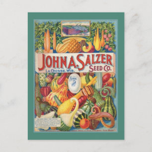 Vintage Garden Seed Packet Post Card Postkarte