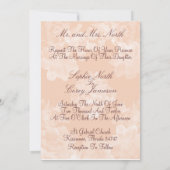 Vintage Gardenia-Hochzeits-Einladung Einladung (Rückseite)