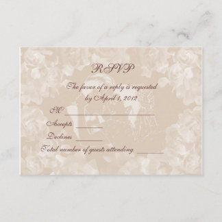 Vintage-Gardeniers RSVP-Einladungskarte RSVP Karte