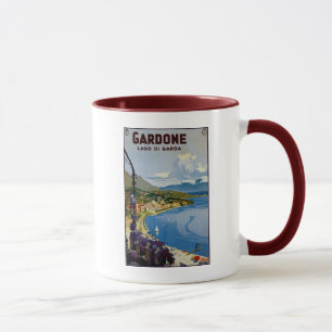 Vintage Gardone Lake Garda Italien Reise Tasse