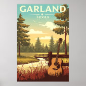 Vintage Garland Texas Poster (Vorne)