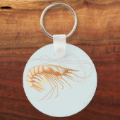 Vintage Garnelenanatomie, Meerestiere Schlüsselanhänger (Vorderseite)