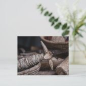 Vintage GarnSpindeln Postkarte (Stehend Vorderseite)