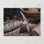 Vintage GarnSpindeln Postkarte (Vorderseite)