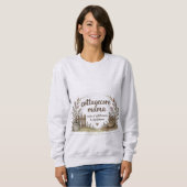 Vintage-Garten-Ästhetik-Lattenzaun Muttertag Sweatshirt (Vorne ganz)