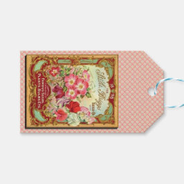 Vintage-Garten-Saatgut-Grußkarten-Design 1 Geschenkanhänger