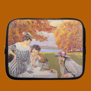 Vintage-Garten-Teeparty im Herbst Elegant Edwardia Laptopschutzhülle