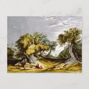 Vintage-Garten-von-Gethsemane-Illustration 1846 Postkarte