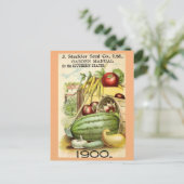 Vintage Gartenanlage Obst Gemüsegarten Handbuch Postkarte (Stehend Vorderseite)