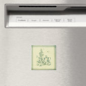 Vintage Gartenarbeit Magnet (In Situ (Geschirrspüler))
