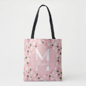 Vintage Gartenblüten Tasche (Vorderseite)