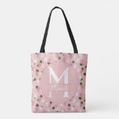 Vintage Gartenblüten Tasche (Rückseite)