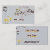 Vintage Gartengeschäftskarte dünn Visitenkarte (Vorne/Hinten)