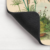 Vintage Garteninsekten, Schmetterlinge, Raupen Mousepad (Ecke)