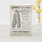 Vintage Gartenkatalog Karte (Gelbe Blume)