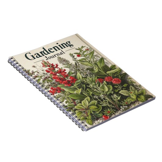 Vintage Gartenkräuter Notizblock (Rechte Seite)