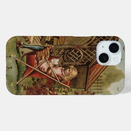 Vintage Gartenlandschaft Case-Mate iPhone Hülle (Rückseite (Horizontal))