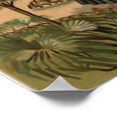 Vintage Gartenlandschaft Poster (Ecke)