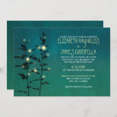 Vintage Gartenlichter Hochzeitsaufenthalte Einladung (Vorne/Hinten)