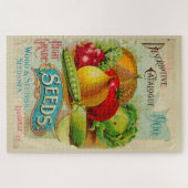Vintage Gartenpflanzensaatkatalog Puzzle (Horizontal)