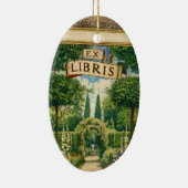 Vintage Gartens Ex Libris Buchzeichen Keramik Ornament (Rechts)
