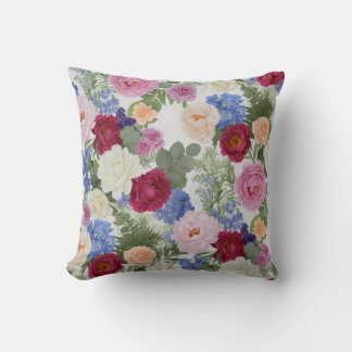 Vintage Gartenvase-Bouquet Kissen