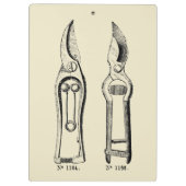 Vintage Gartenwerkzeug Bespannung Klemmbrett (Rückseite)