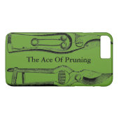 VINTAGE Gartenwerkzeuge Grüne Pruner iPhone Case (Rückseite (Horizontal))