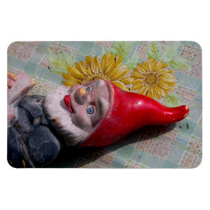 Vintage-Gartenzwerg Magnet