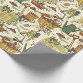 Vintage Gärtner Geschenkpapier (Ecke)