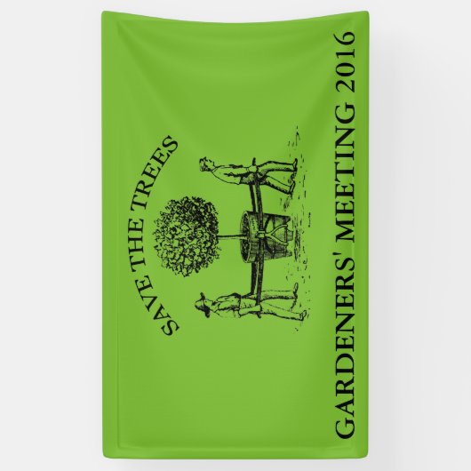 Vintage Gärtner - Sonderbanner 1 Banner (Vertikal)