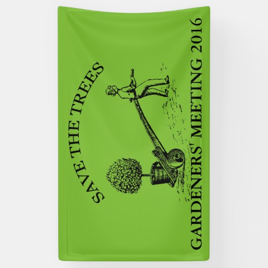 Vintage Gärtner - Sonderbanner 2 Banner (Vertikal)