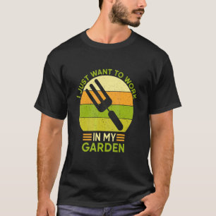 Vintage-Gärtnerei Garten Gabel Handwerkzeug Coole T-Shirt