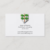 Vintage Gärtnerkarte Visitenkarte (Rückseite)